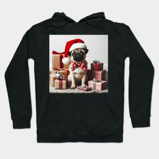 Christmas Pug Hoodie